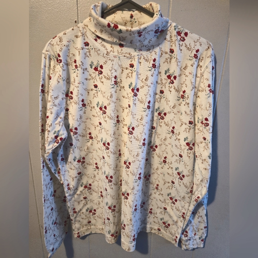 Vintage Spring Harbor Womens Turtle Neck Long Sleeve